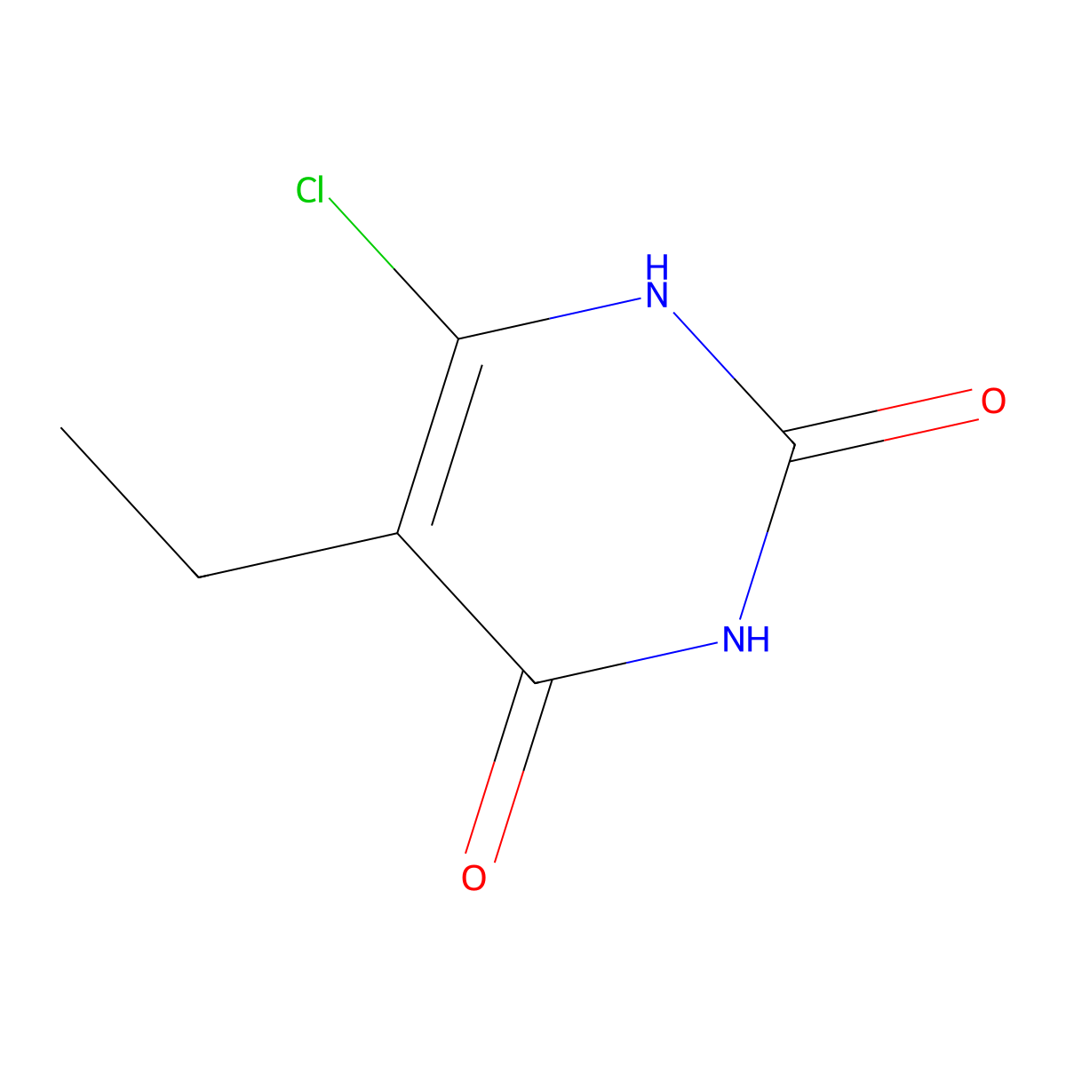 5-Substituted-6-chlorouracil, 5a molecular structure, CAS 20295-24-3