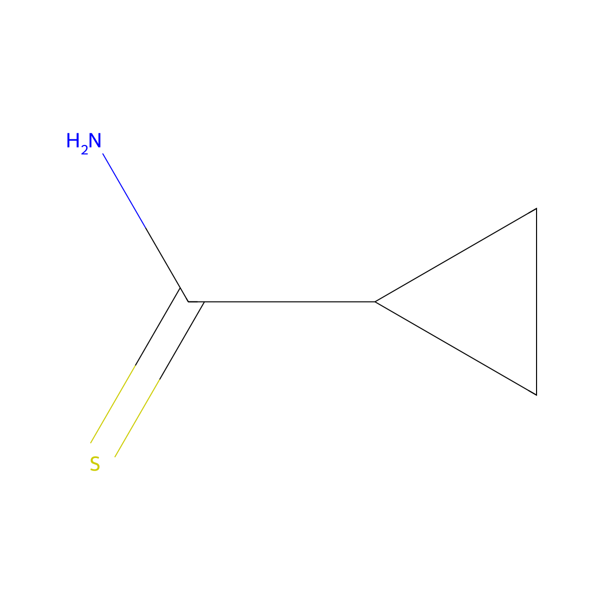 Cyclopropanecarbothioamide molecular structure, CAS 20295-34-5