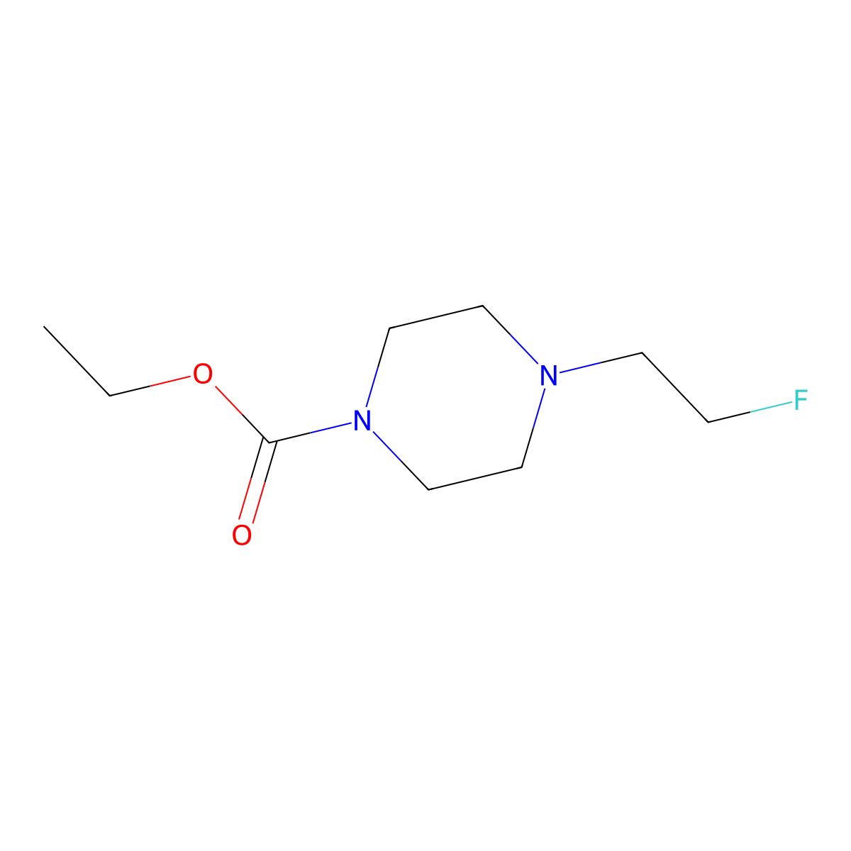 Ethyl 4-(2-fluoroethyl)piperazine-1-carboxylate molecular structure, CAS 2029586-07-8