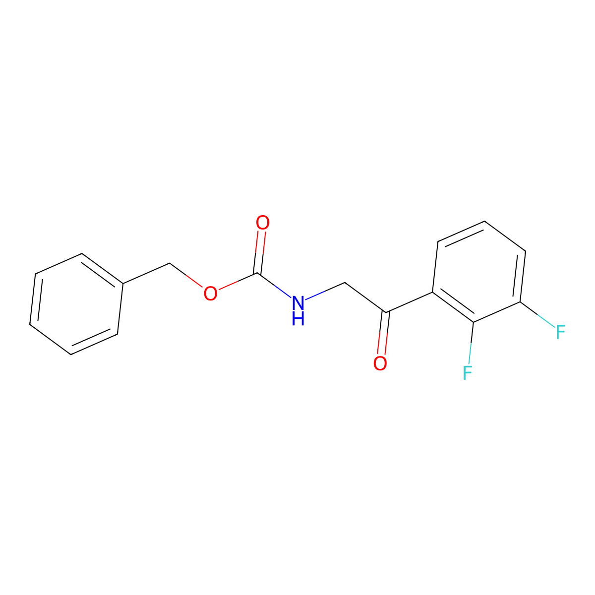 benzyl N-[2-(2,3-difluorophenyl)-2-oxoethyl]carbamate molecular structure, CAS 2029601-43-0