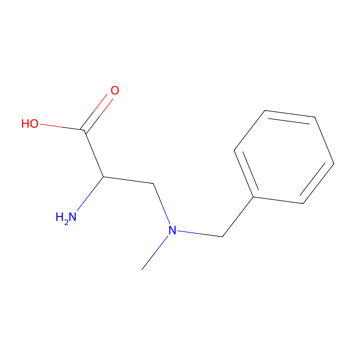 2-Amino-3-[benzyl(methyl)amino]propanoic acid molecular structure, CAS 202979-87-1