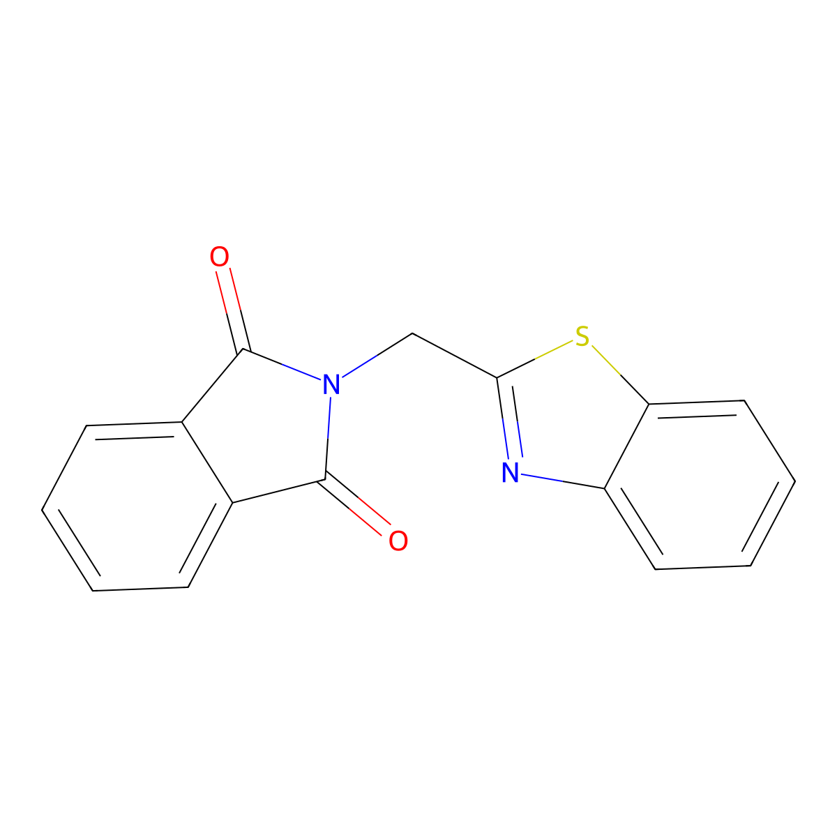 2-(Benzo[d]thiazol-2-ylmethyl)isoindoline-1,3-dione molecular structure, CAS 202992-18-5