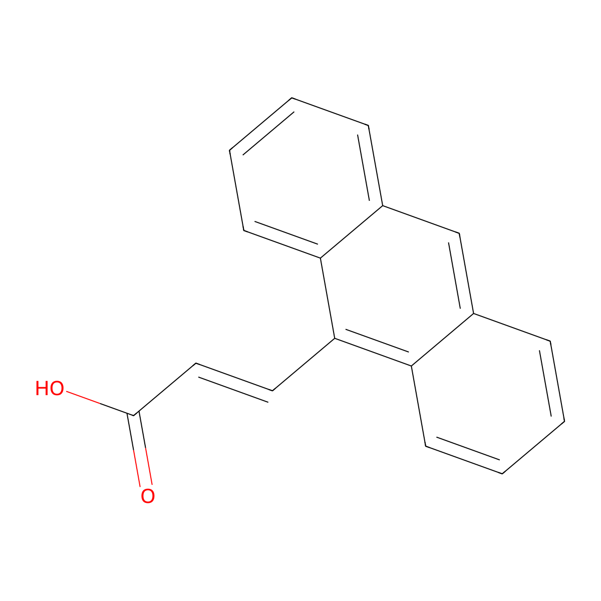 (E)-3-(Anthracen-9-YL)acrylic acid molecular structure, CAS 202998-44-5