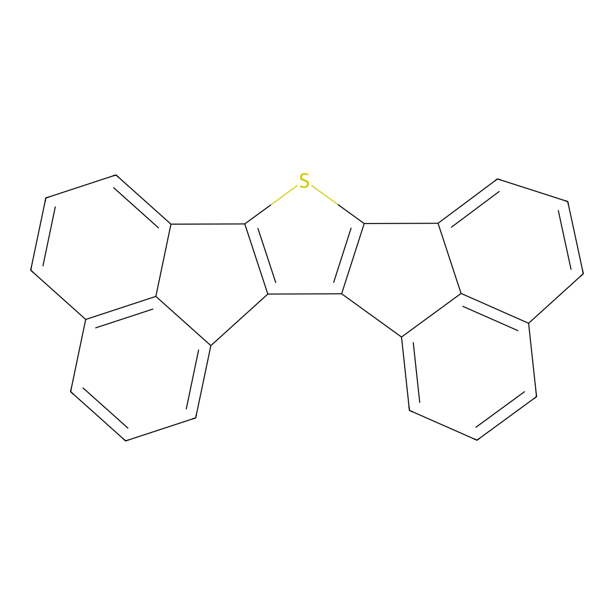 Diacenaphtho(1,2-b:1',2'-d)thiophene molecular structure, CAS 203-42-9
