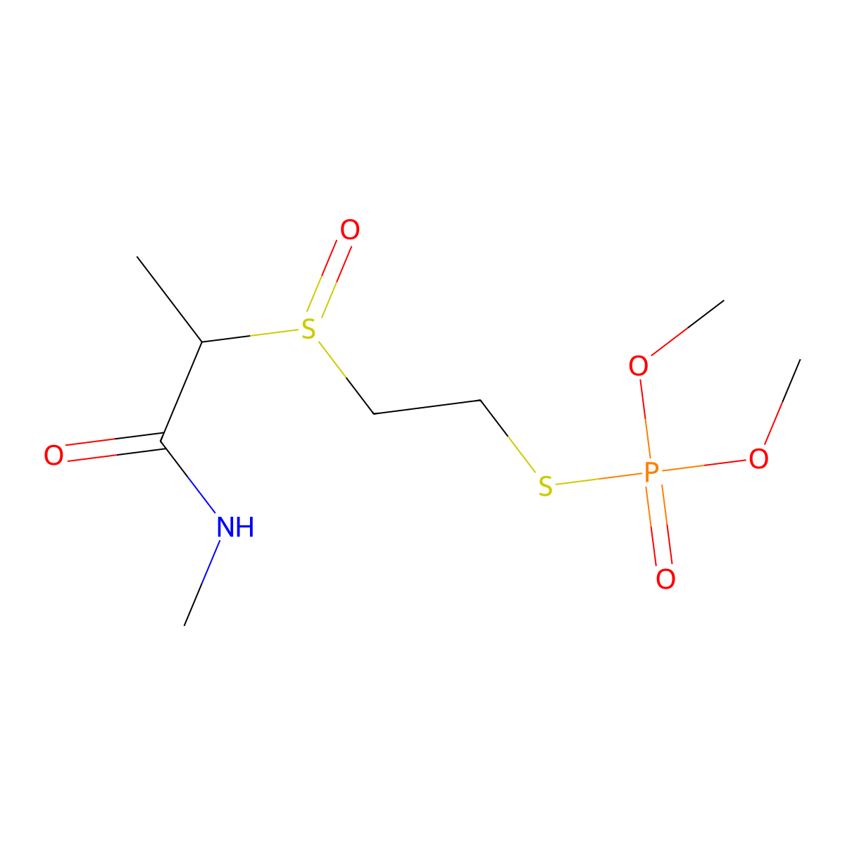 Vamidothion sulfoxide molecular structure, CAS 20300-00-9