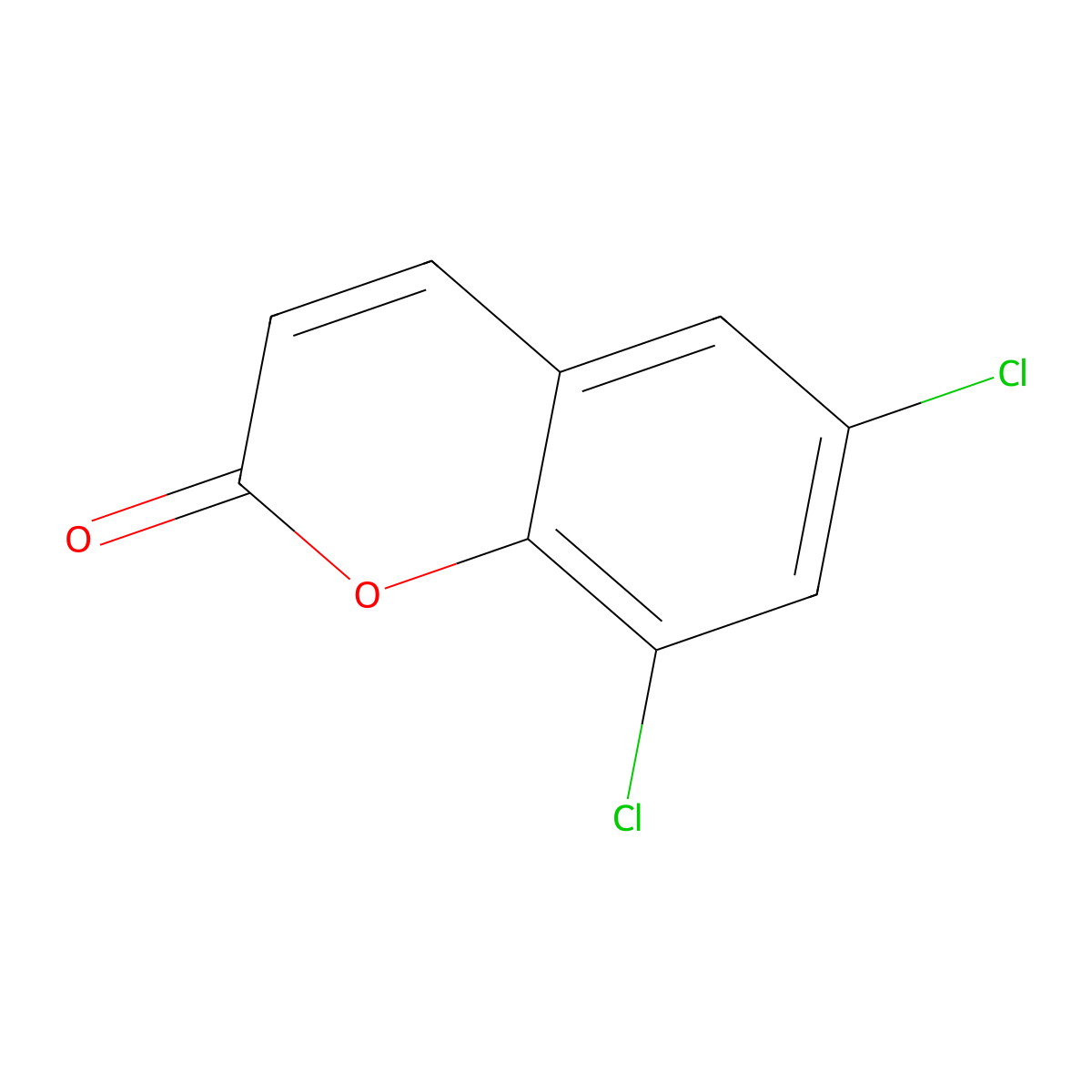 6,8-dichloro-2H-chromen-2-one molecular structure, CAS 20300-61-2