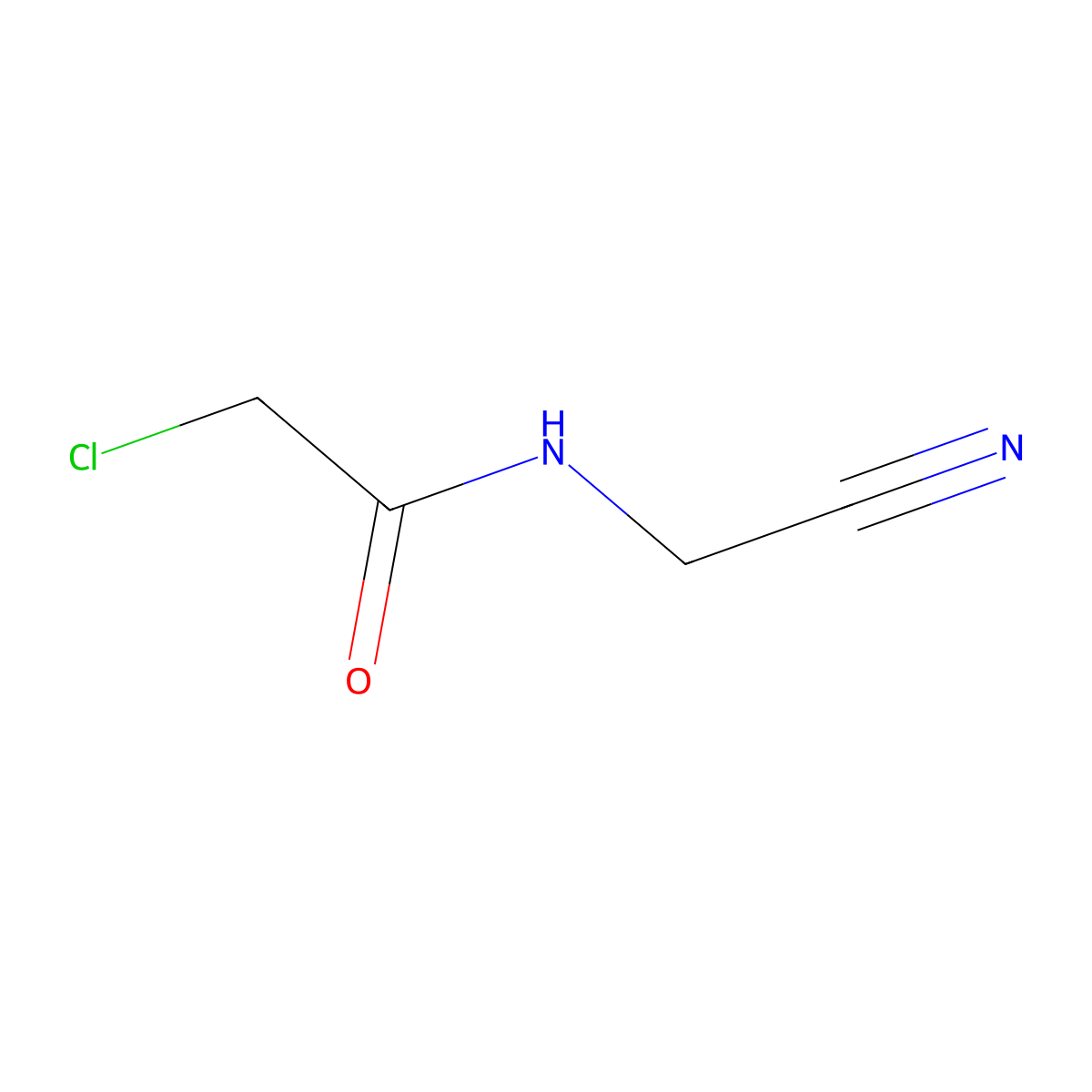2-chloro-N-(cyanomethyl)acetamide molecular structure, CAS 20301-57-9