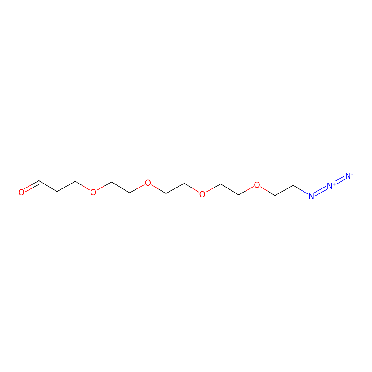 Ald-PEG4-Azide molecular structure, CAS 2030118-14-8