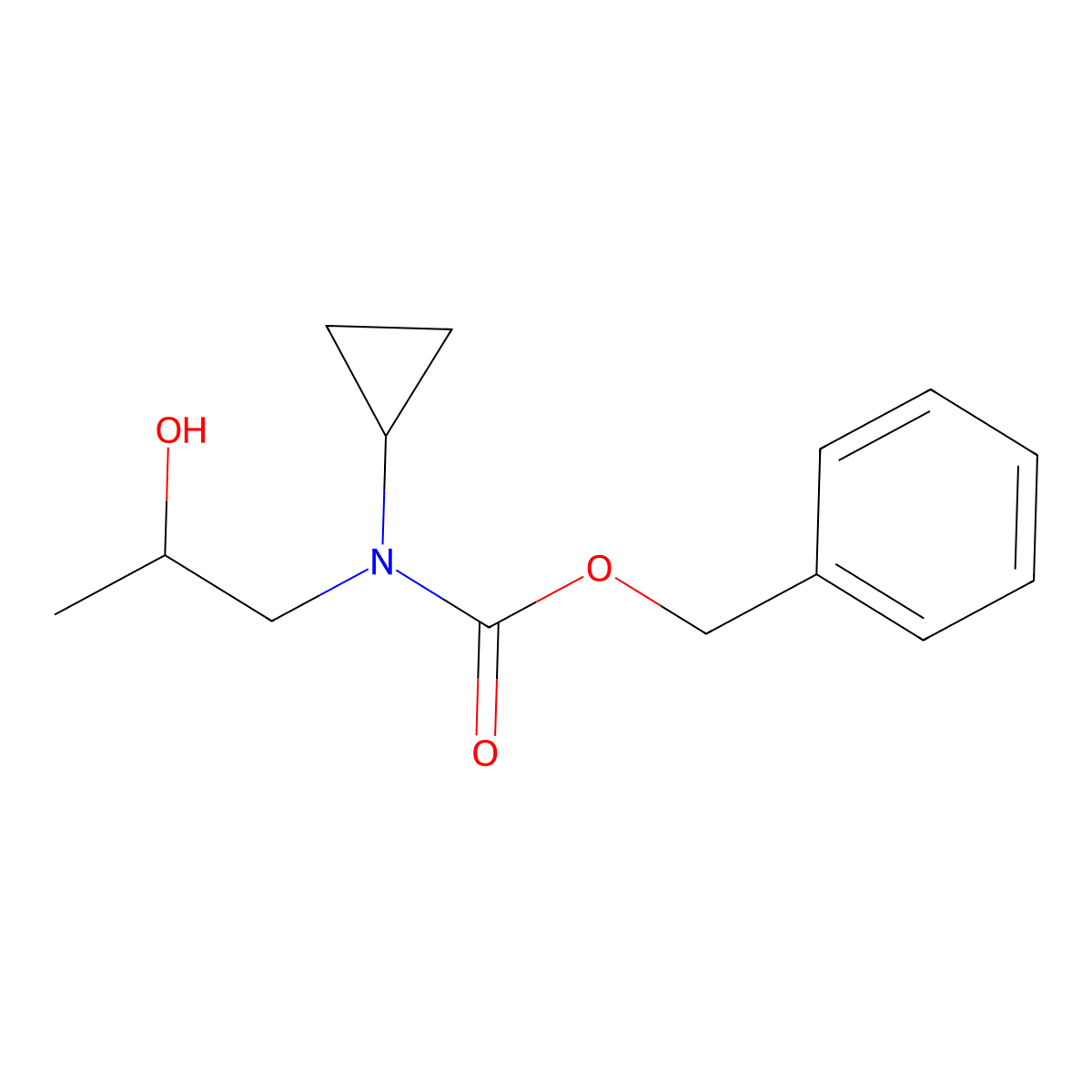 benzyl N-cyclopropyl-N-(2-hydroxypropyl)carbamate molecular structure, CAS 2030278-88-5