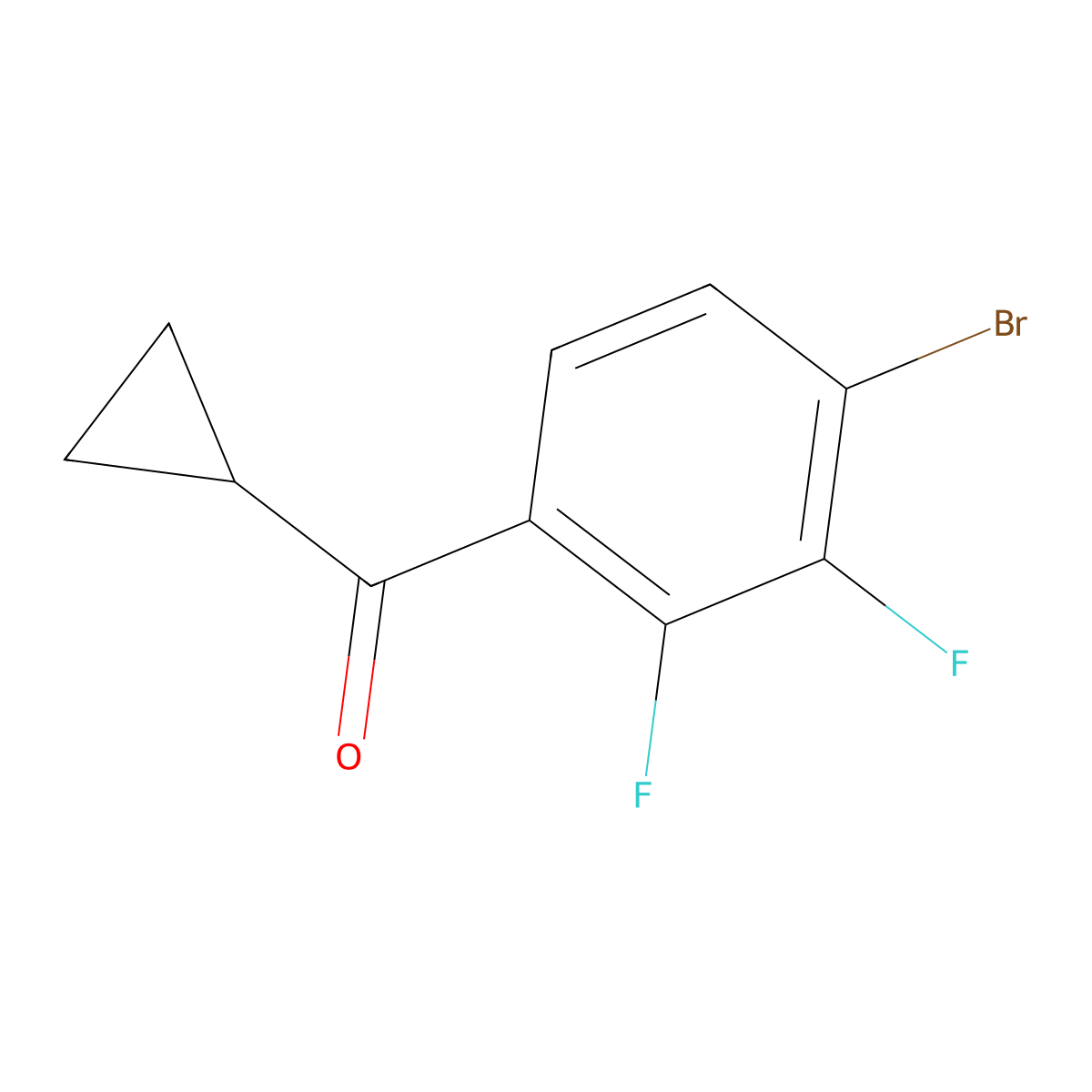 (4-Bromo-2,3-difluorophenyl)cyclopropylmethanone molecular structure, CAS 2030447-38-0
