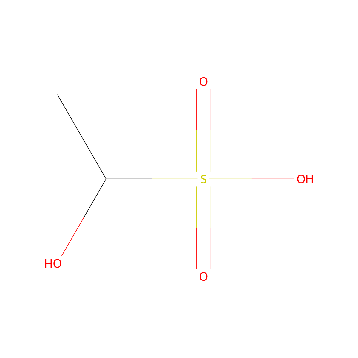 Acetaldehyde hydroxysulfonate molecular structure, CAS 20305-86-6