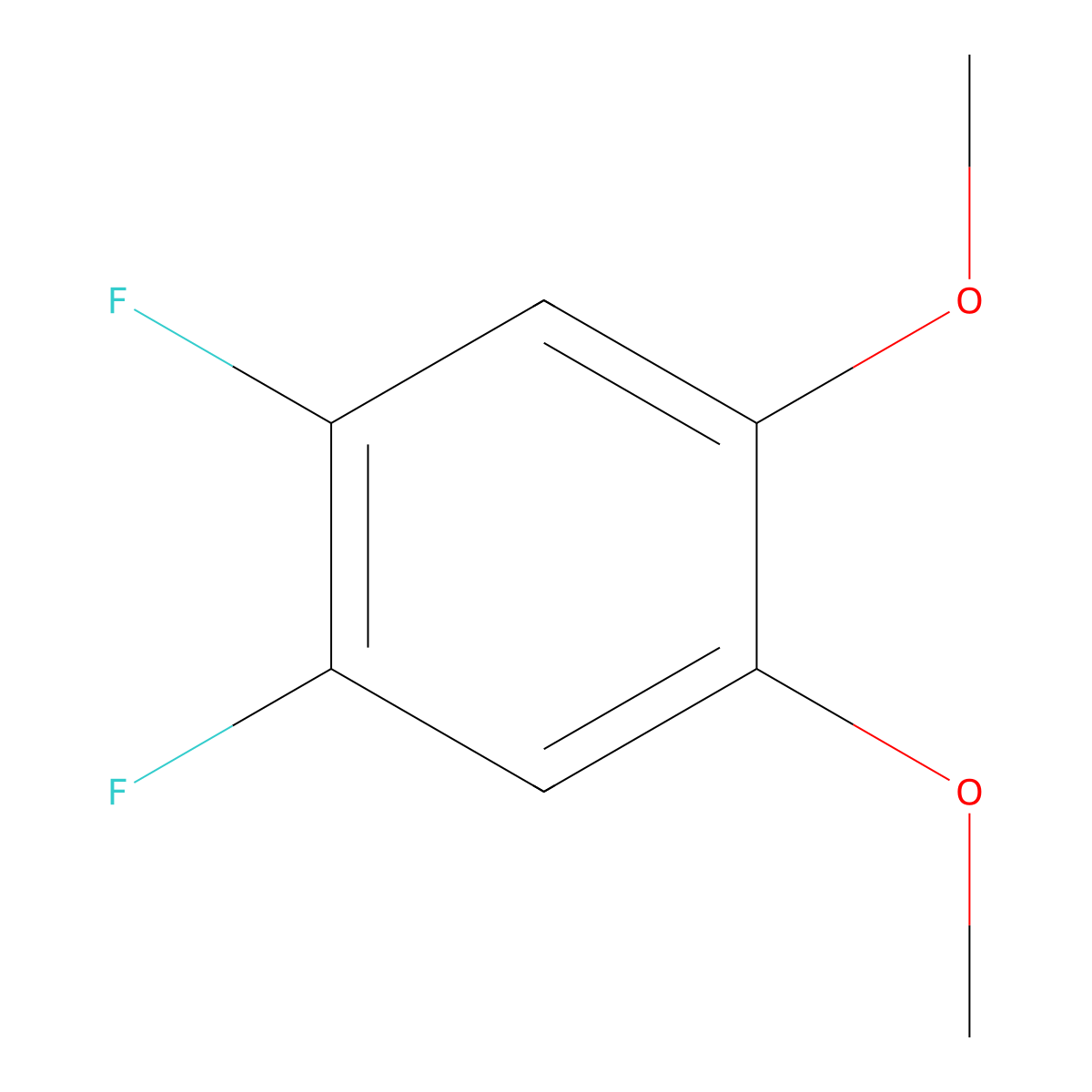 1,2-Difluoro-4,5-dimethoxybenzene molecular structure, CAS 203059-80-7
