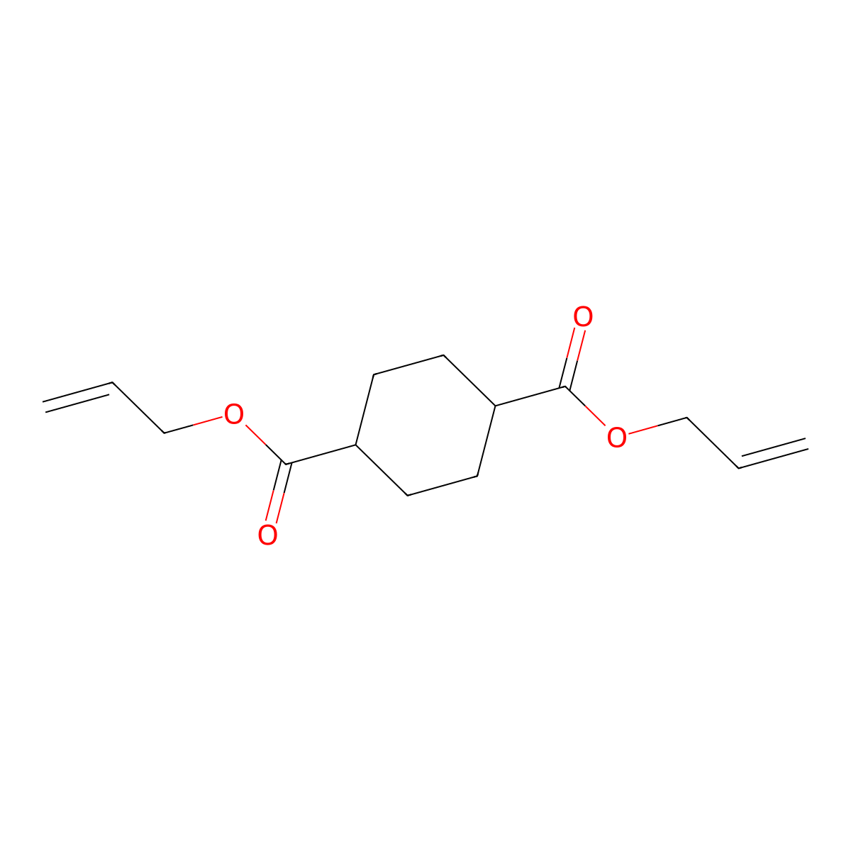 Diallyl 1,4-Cyclohexanedicarboxylate molecular structure, CAS 20306-22-3