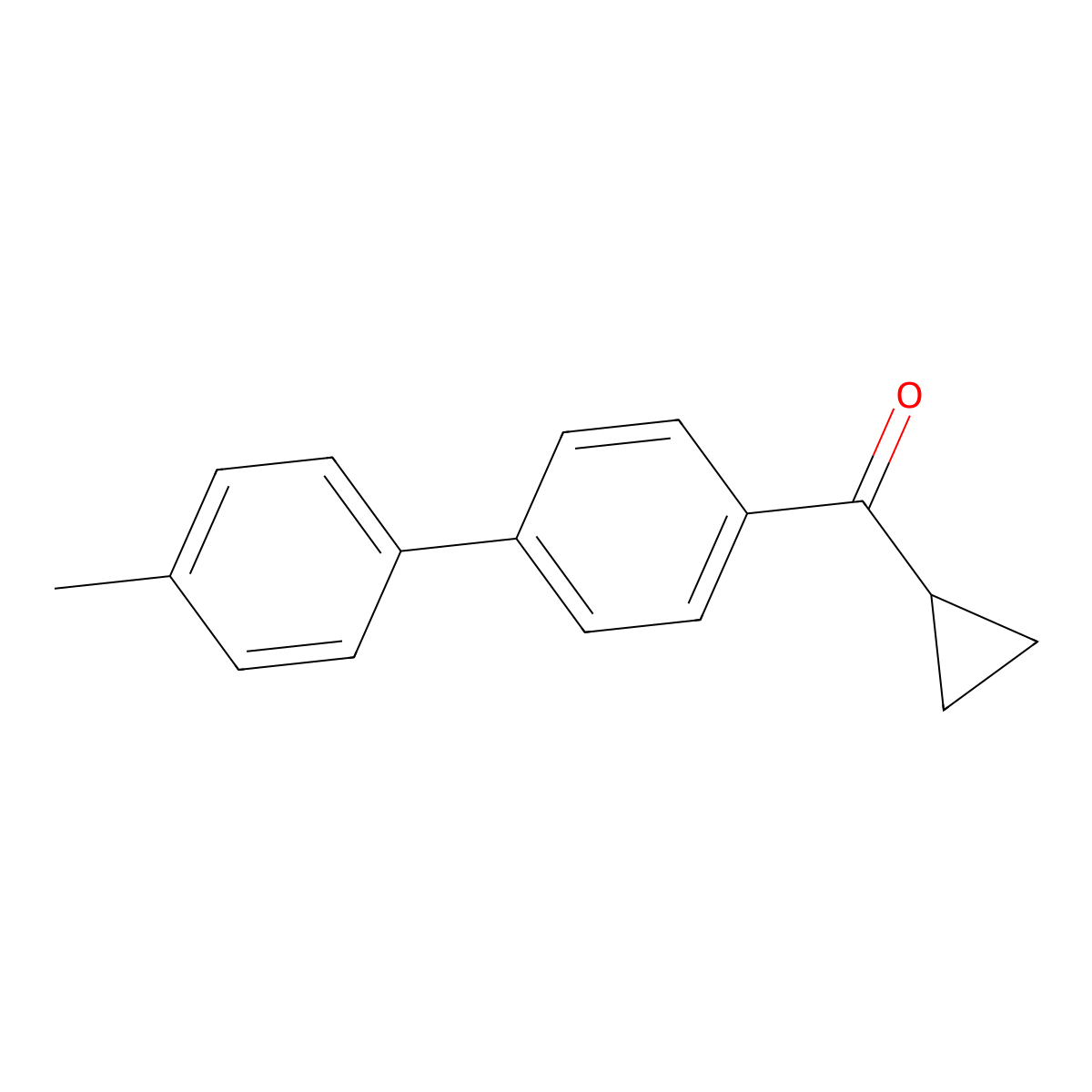 Cyclopropyl(4'-methyl[1,1'-biphenyl]-4-yl)methanone molecular structure, CAS 203066-73-3
