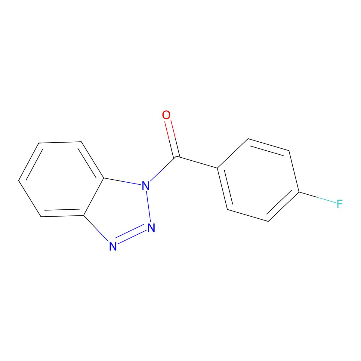 1-(4-Fluorobenzoyl)-1H-benzotriazole molecular structure, CAS 203070-37-5