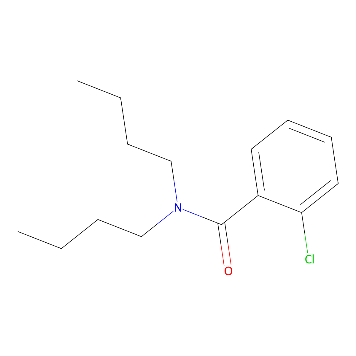 N,N-dibutyl-2-chlorobenzamide molecular structure, CAS 20308-46-7