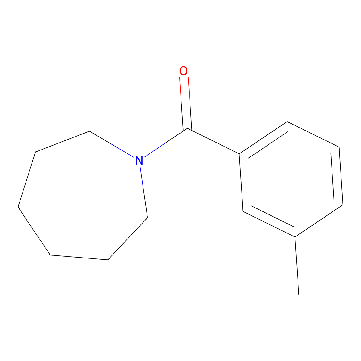Azepan-1-yl(3-methylphenyl)methanone molecular structure, CAS 20308-68-3