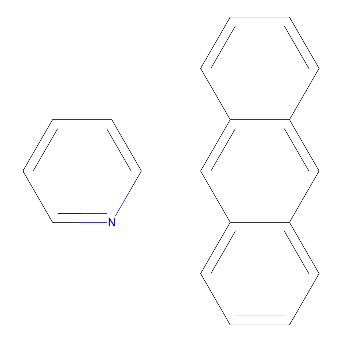 2-(Anthracen-9-yl)pyridine molecular structure, CAS 20308-96-7