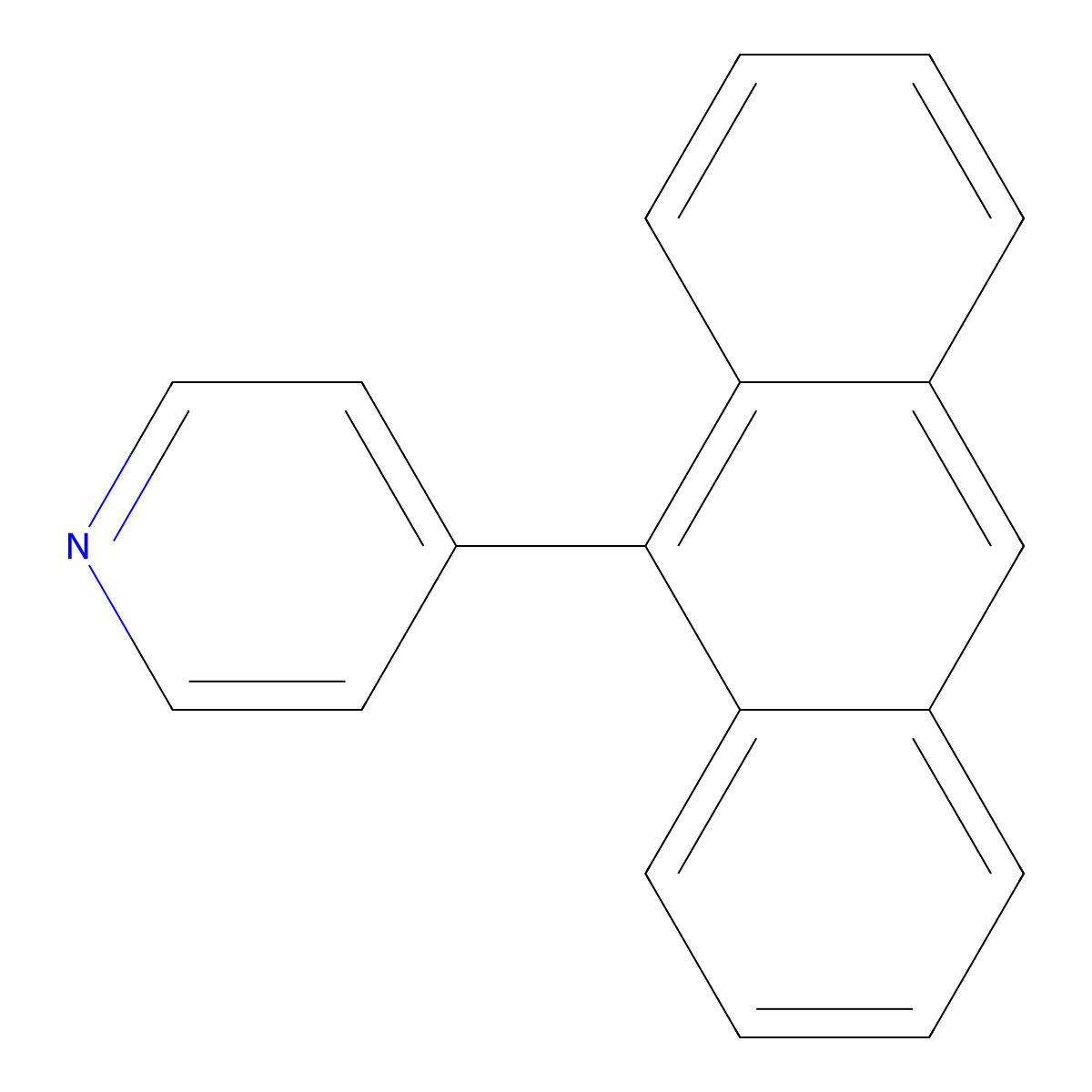 4-(Anthracen-9-yl)pyridine molecular structure, CAS 20308-98-9
