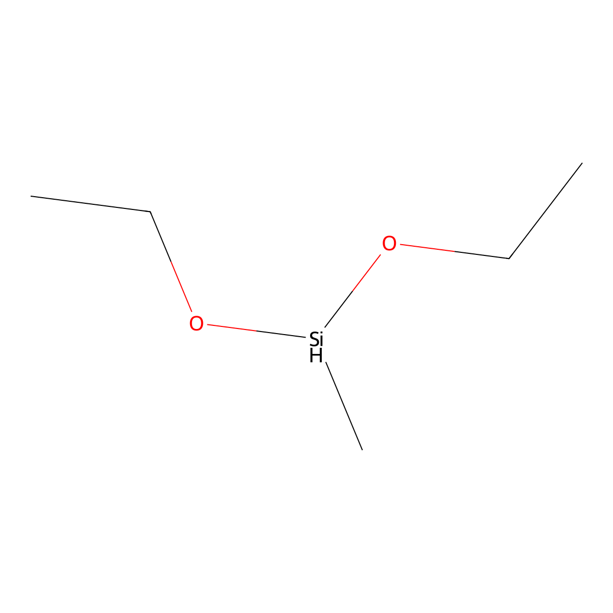 Methyldiethoxysilane molecular structure, CAS 2031-62-1
