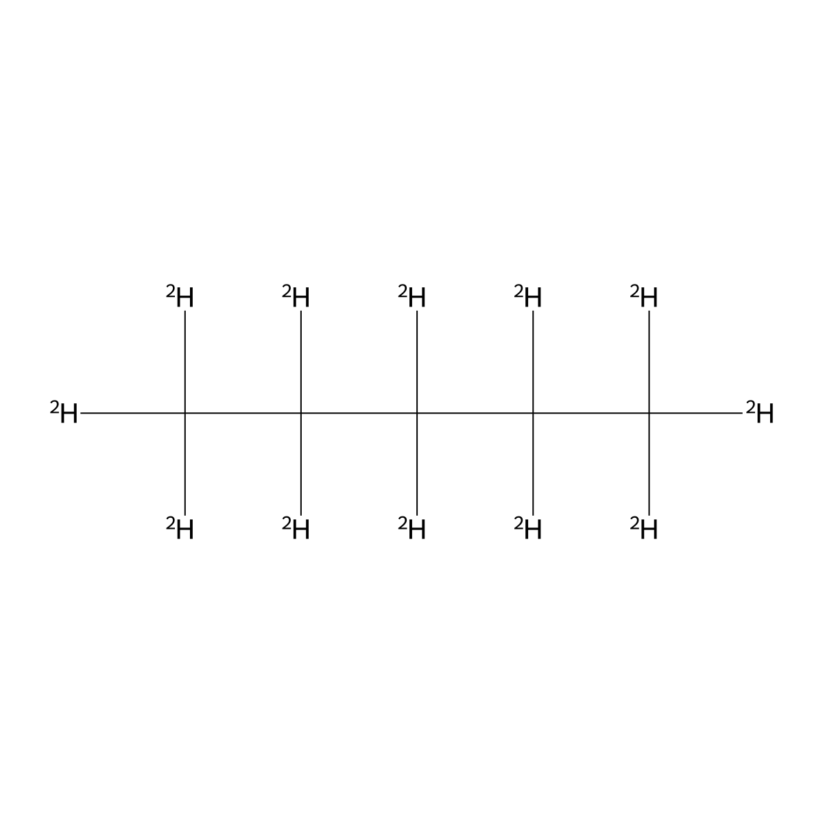 Pentane-d12 molecular structure, CAS 2031-90-5