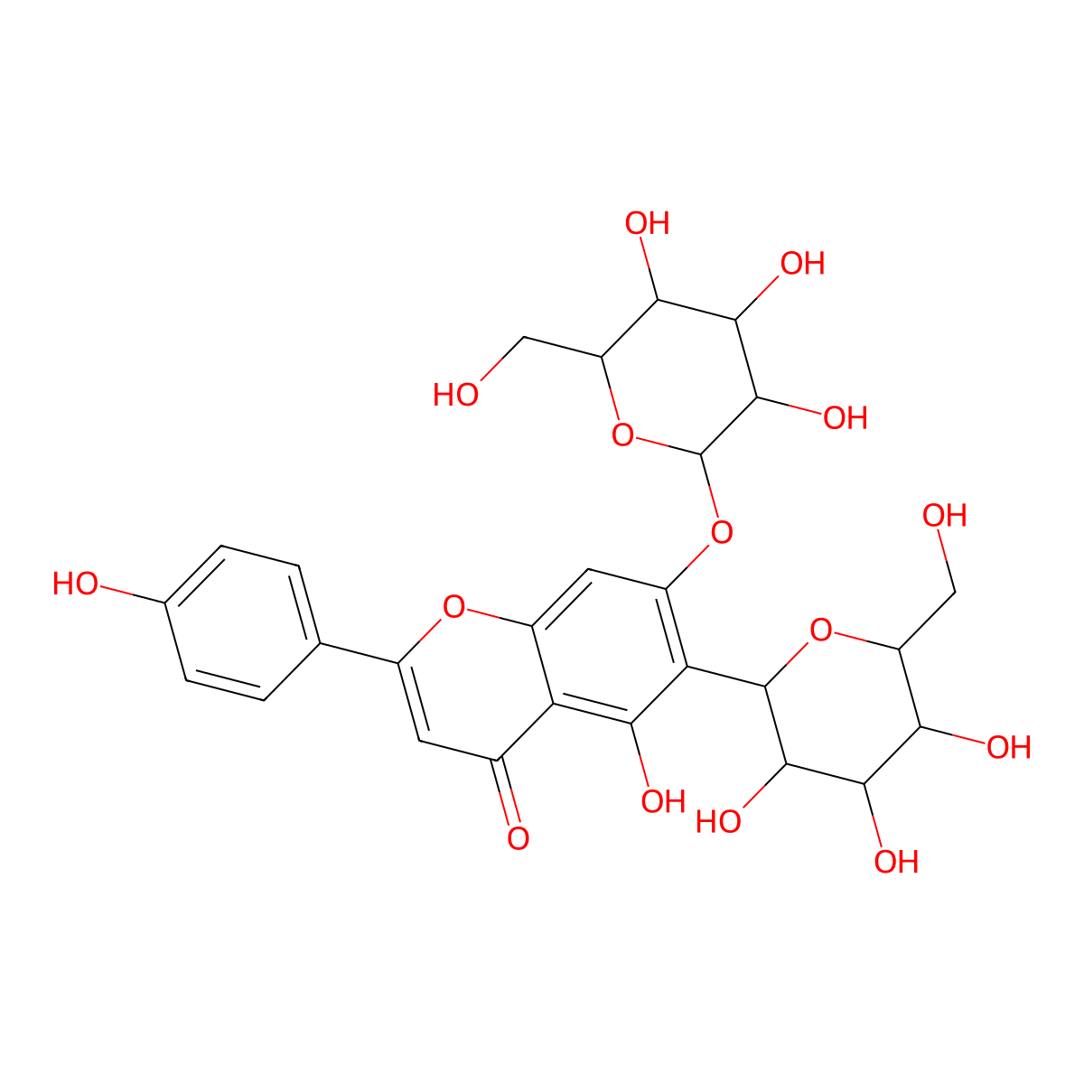 Saponarin molecular structure, CAS 20310-89-8