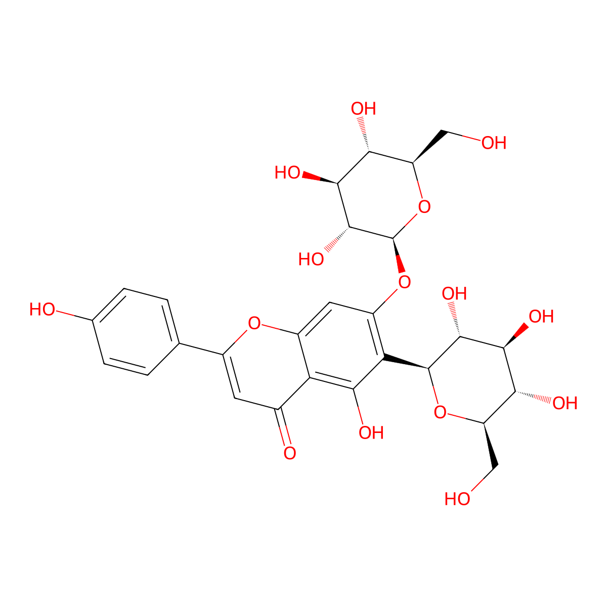 Saponarin molecular structure, CAS 20310-89-8