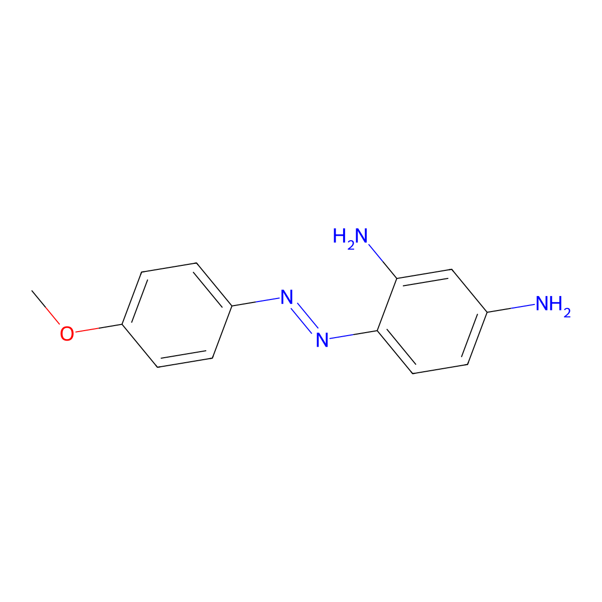 4-[(E)-(4-methoxyphenyl)diazenyl]benzene-1,3-diamine molecular structure, CAS 20311-41-5