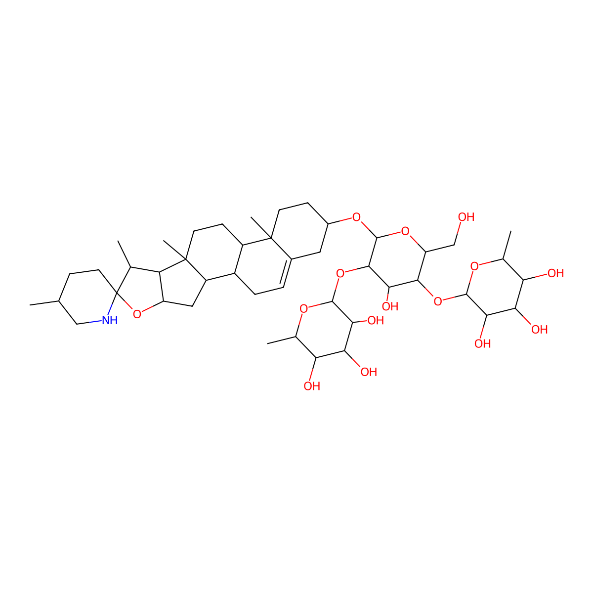 Solamargine molecular structure, CAS 20311-51-7