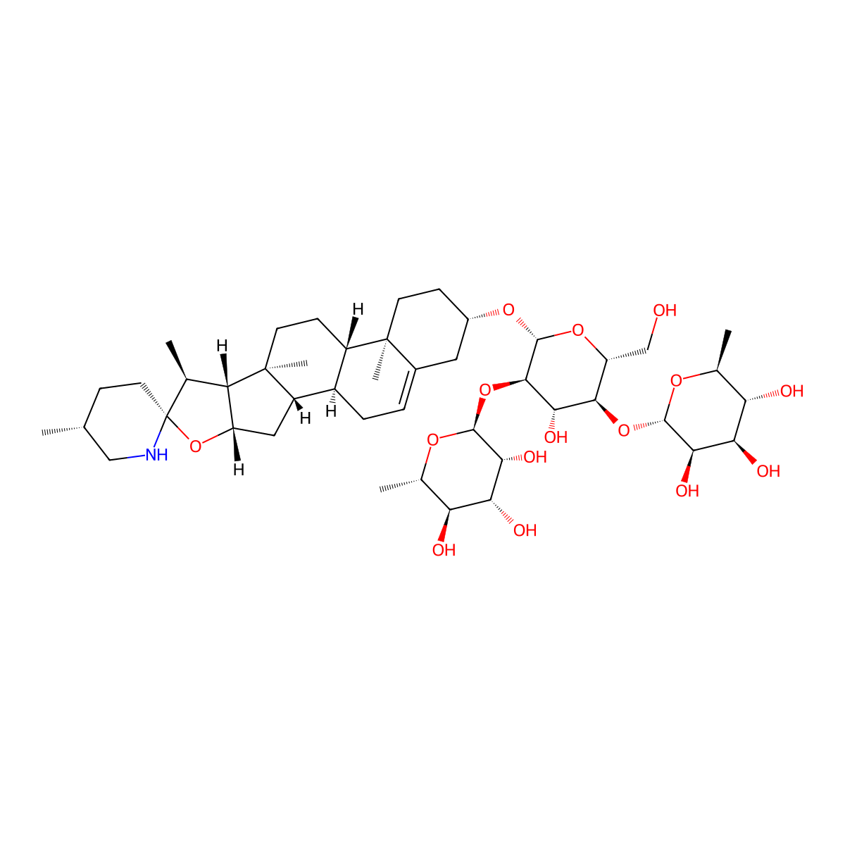 Solamargine molecular structure, CAS 20311-51-7