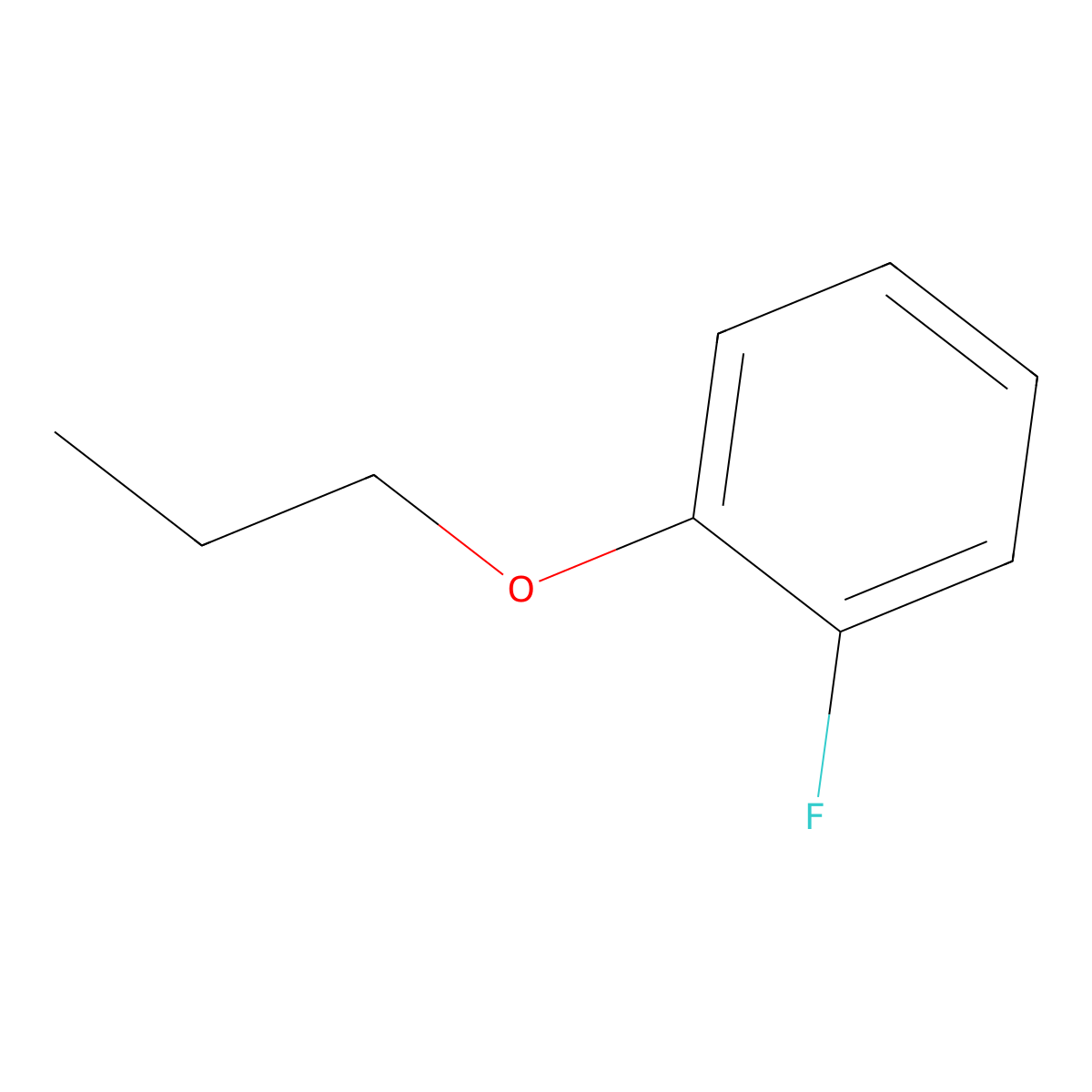 1-Fluoro-2-propoxybenzene molecular structure, CAS 203115-91-7