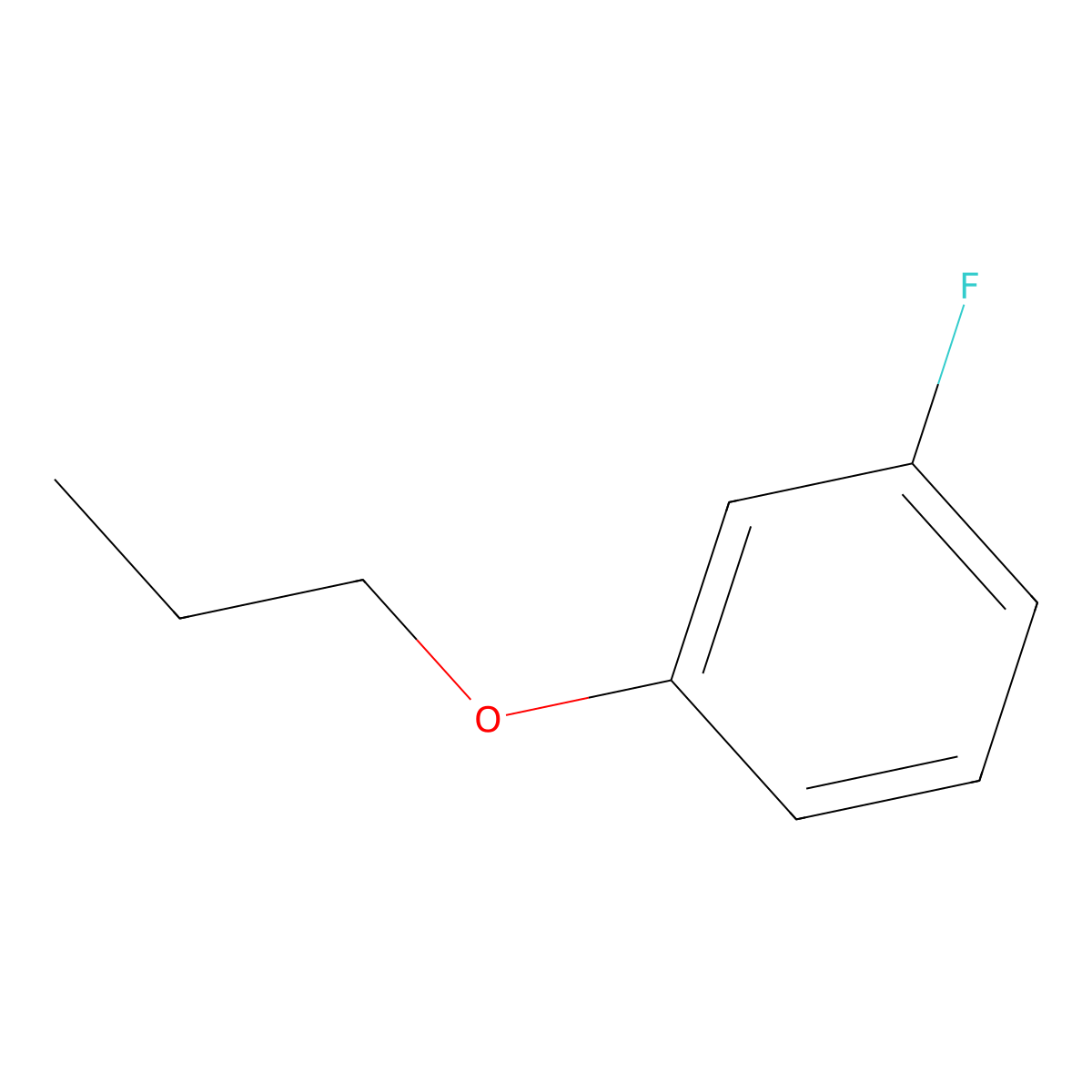 1-Fluoro-3-propoxybenzene molecular structure, CAS 203115-92-8