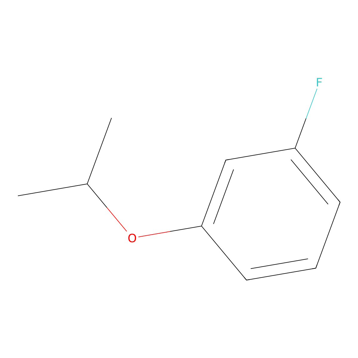 1-Fluoro-3-isopropoxybenzene molecular structure, CAS 203115-93-9
