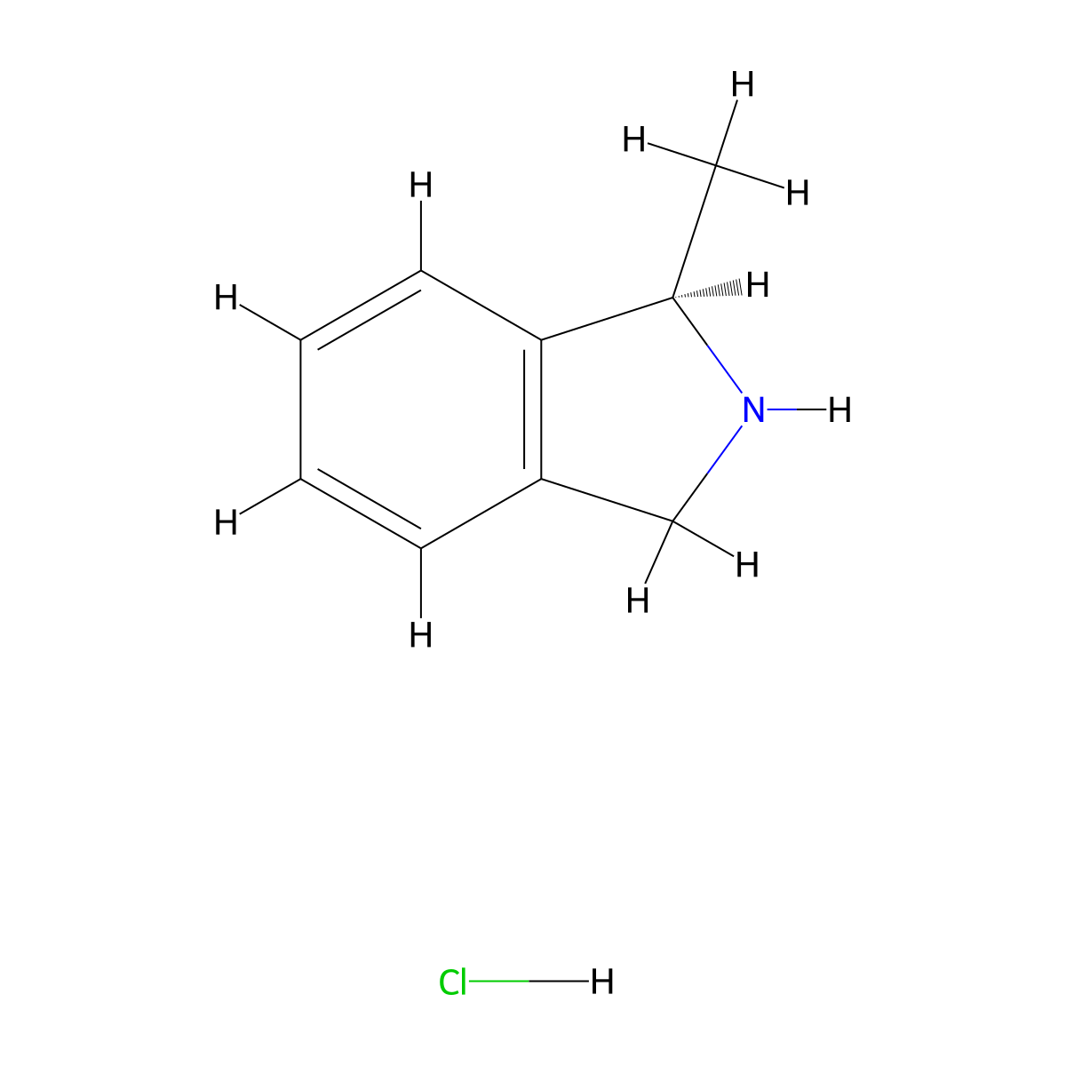 (1R)-1-methyl-2,3-dihydro-1H-isoindole hydrochloride molecular structure, CAS 2031241-93-5