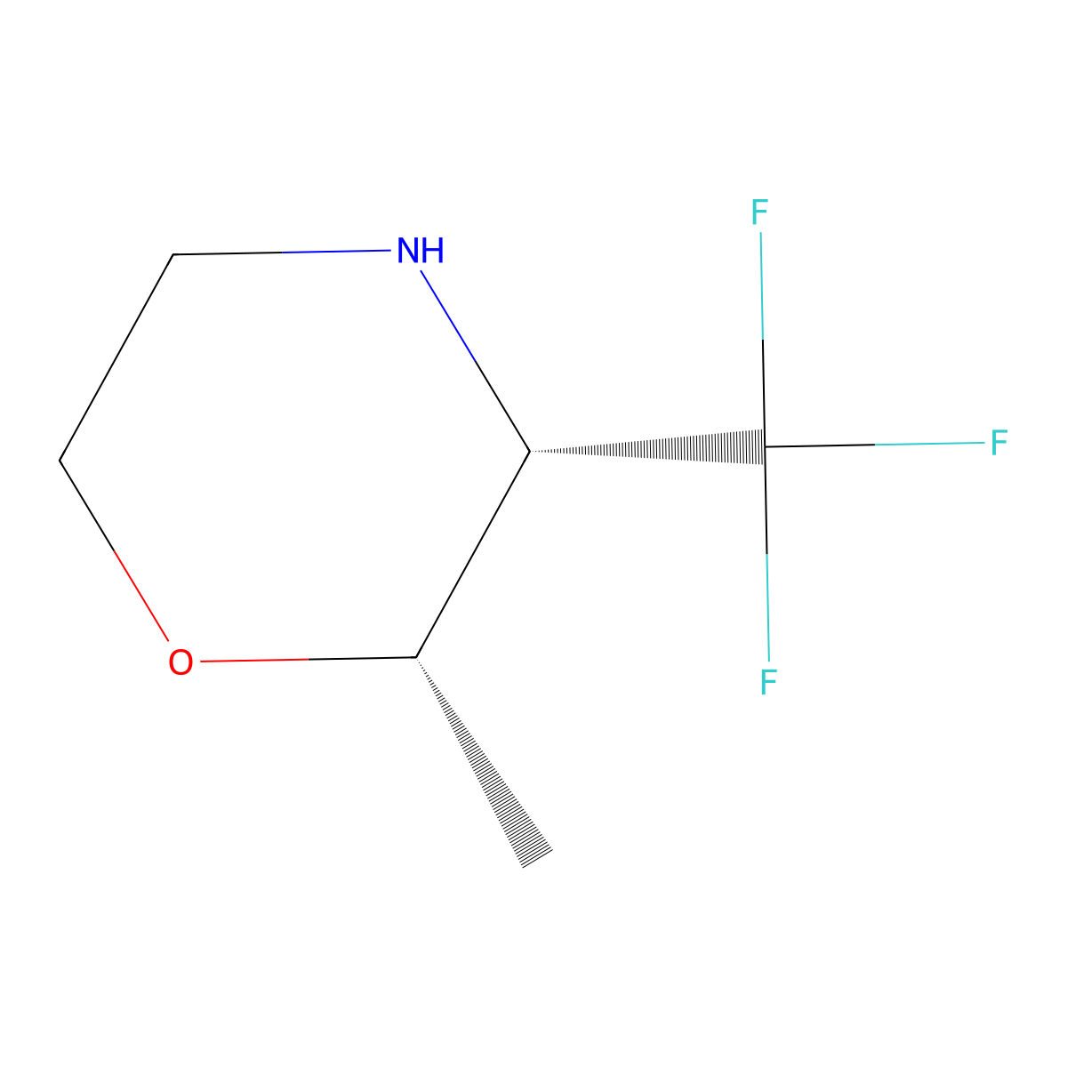 (2S,3S)-2-Methyl-3-(trifluoromethyl)morpholine molecular structure, CAS 2031242-13-2