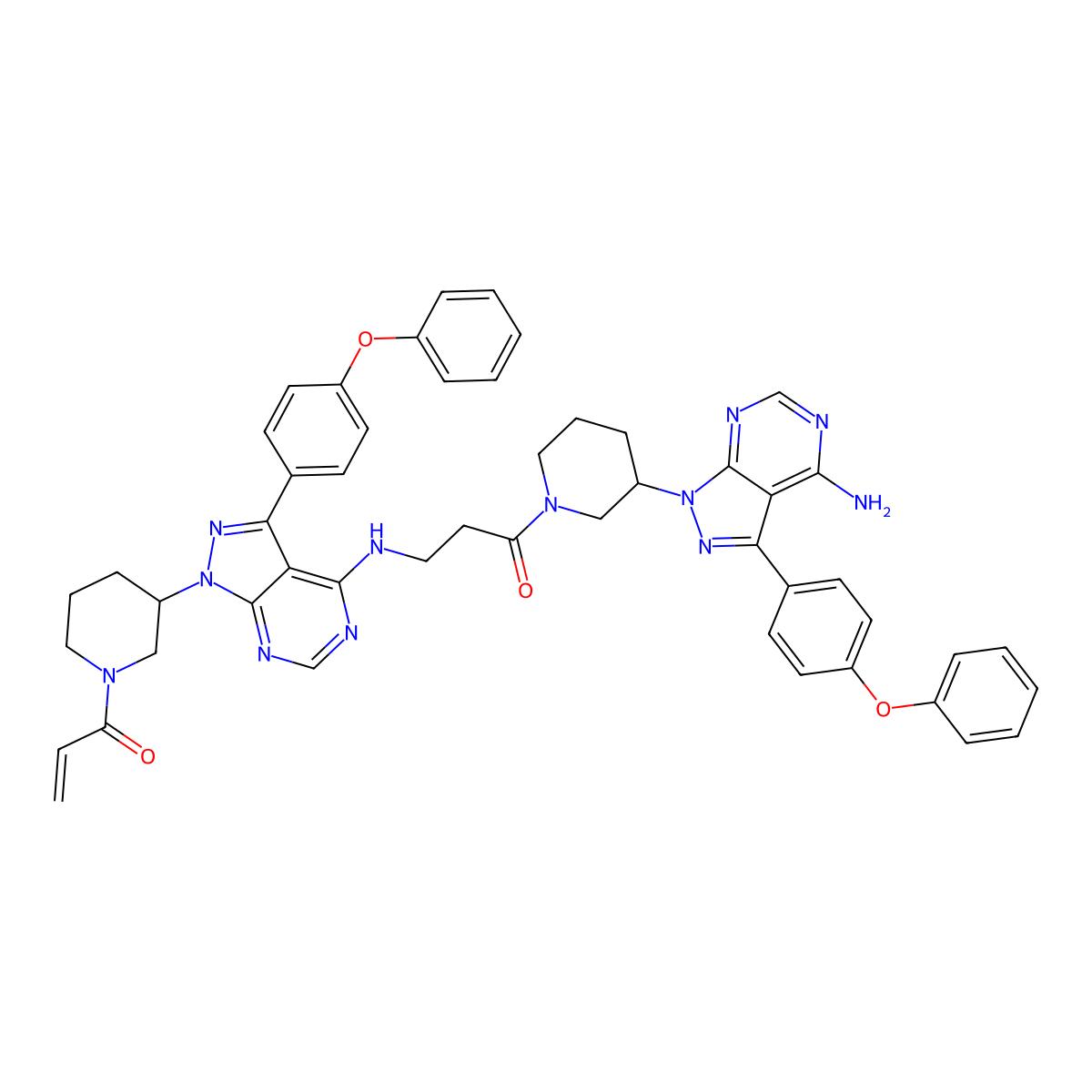 Ibrutinib dimer molecular structure, CAS 2031255-23-7