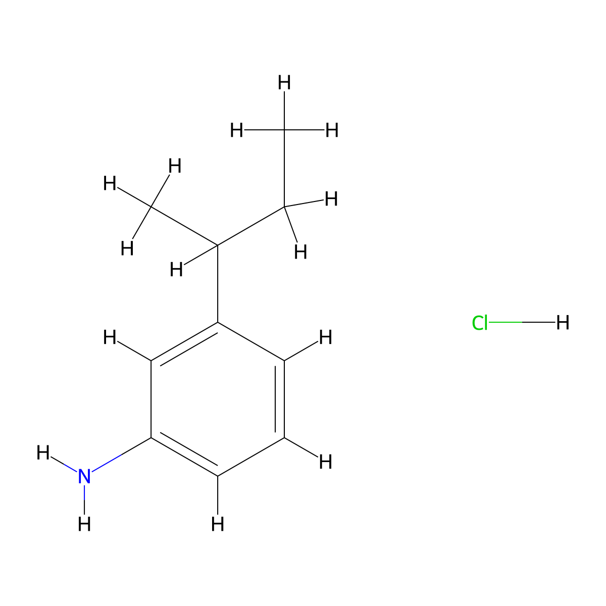 3-(Butan-2-yl)aniline hydrochloride molecular structure, CAS 2031258-70-3