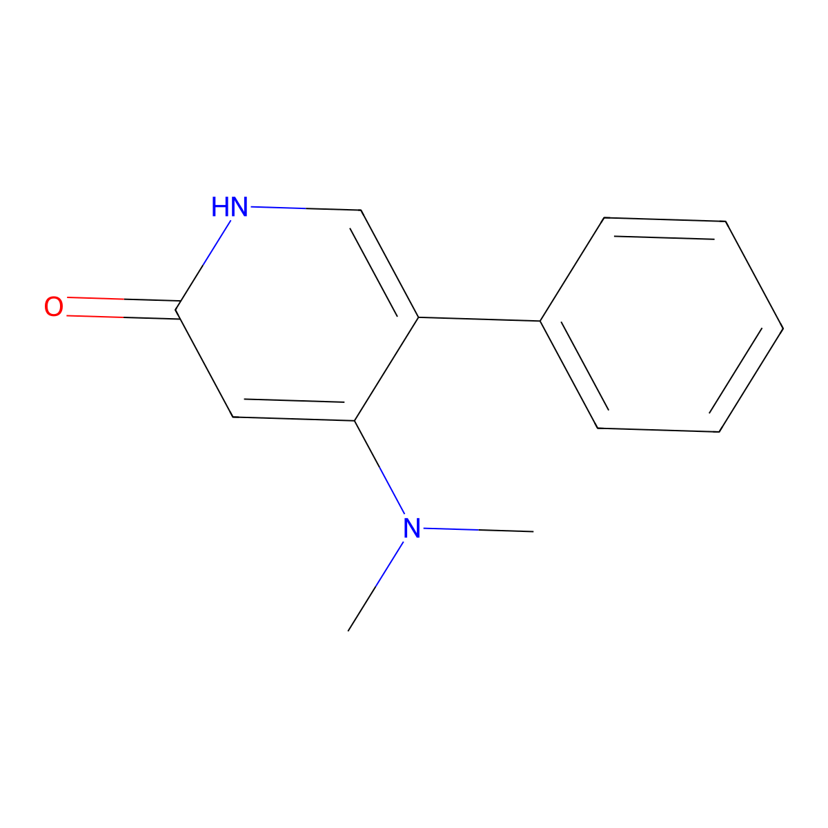 4-(Dimethylamino)-5-phenyl-1,2-dihydropyridin-2-one molecular structure, CAS 2031258-80-5