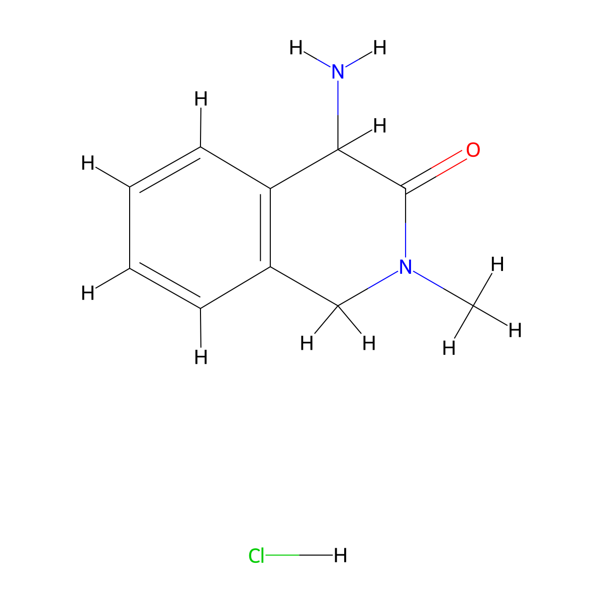 4-Amino-2-methyl-1,2,3,4-tetrahydroisoquinolin-3-one hydrochloride molecular structure, CAS 2031259-11-5