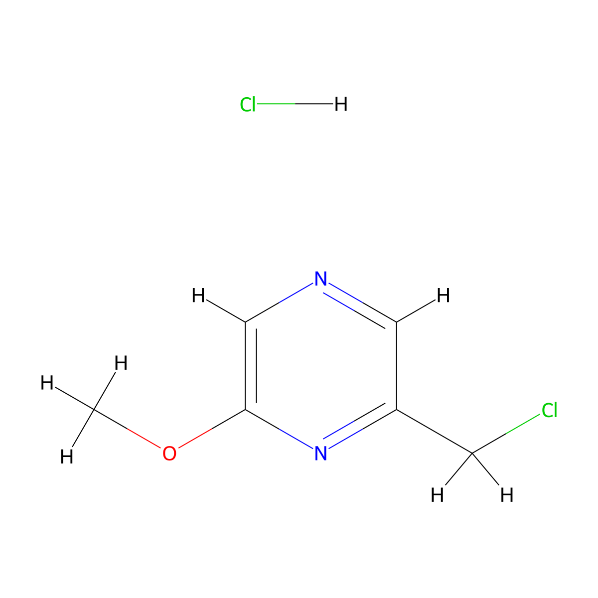 2-(Chloromethyl)-6-methoxypyrazine hydrochloride molecular structure, CAS 2031259-28-4