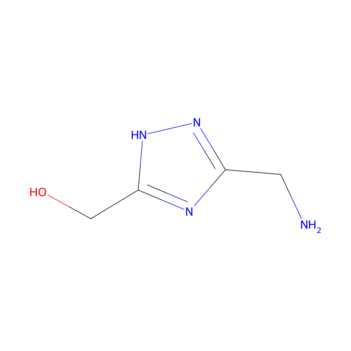 [5-(Aminomethyl)-4H-1,2,4-triazol-3-yl]methanol molecular structure, CAS 2031259-30-8