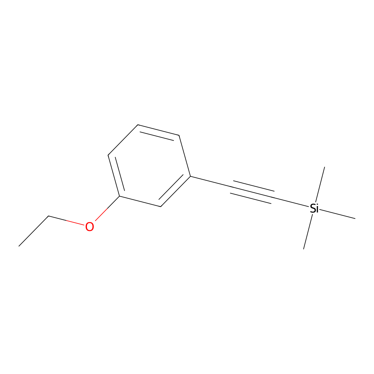 [2-(3-Ethoxyphenyl)ethynyl]trimethylsilane molecular structure, CAS 2031260-68-9