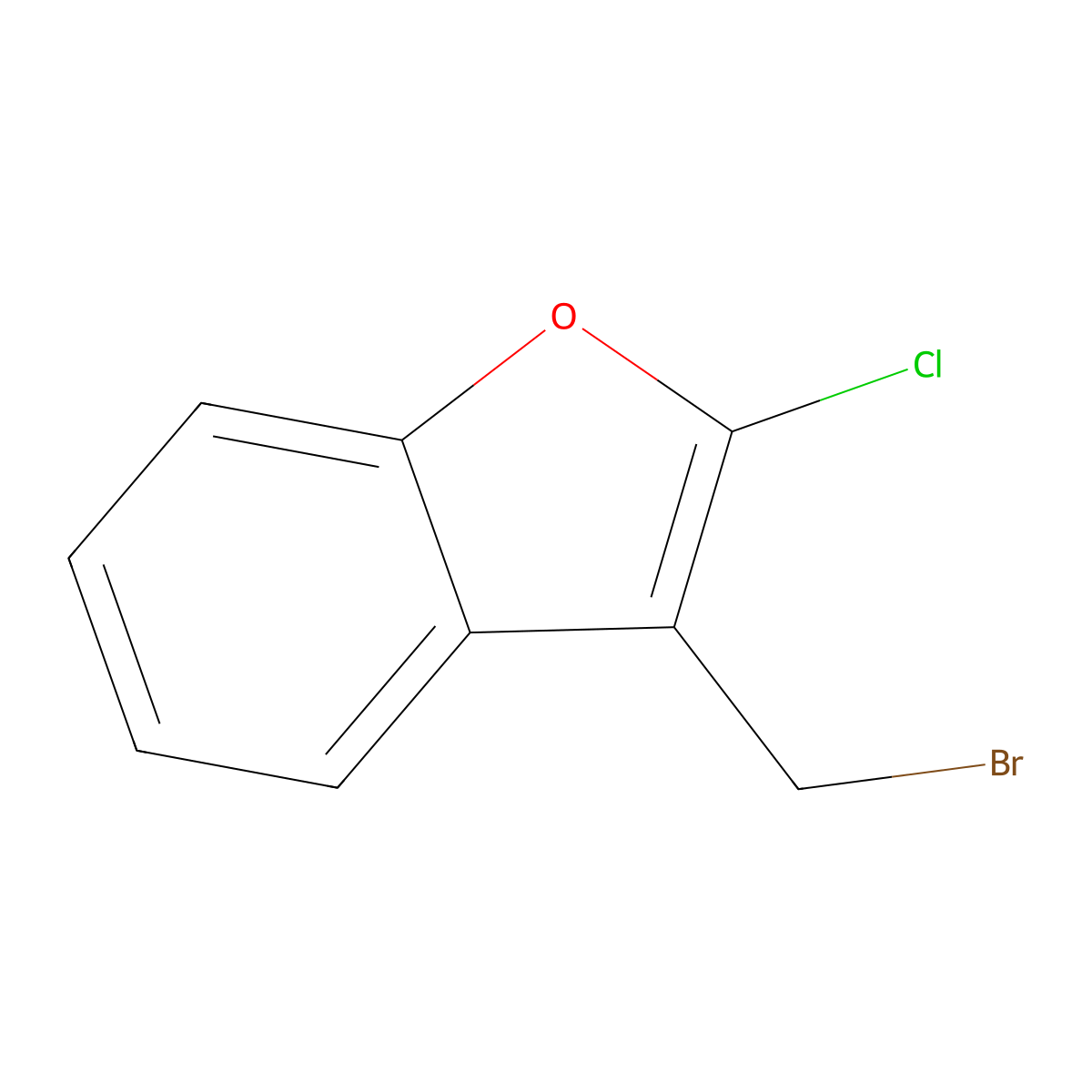3-(Bromomethyl)-2-chloro-1-benzofuran molecular structure, CAS 2031260-78-1