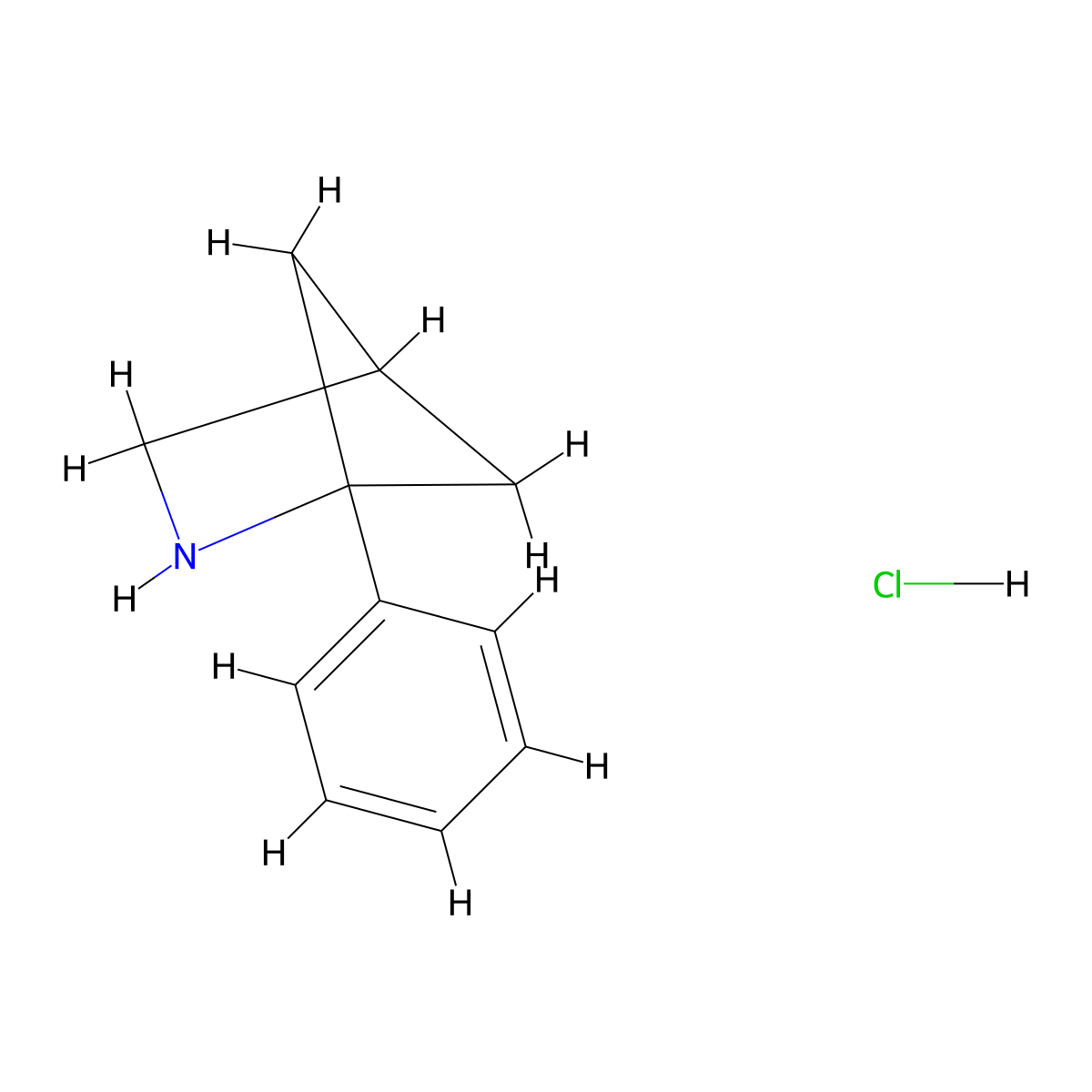 1-Phenyl-2-azabicyclo[2.1.1]hexane hydrochloride molecular structure, CAS 2031260-91-8