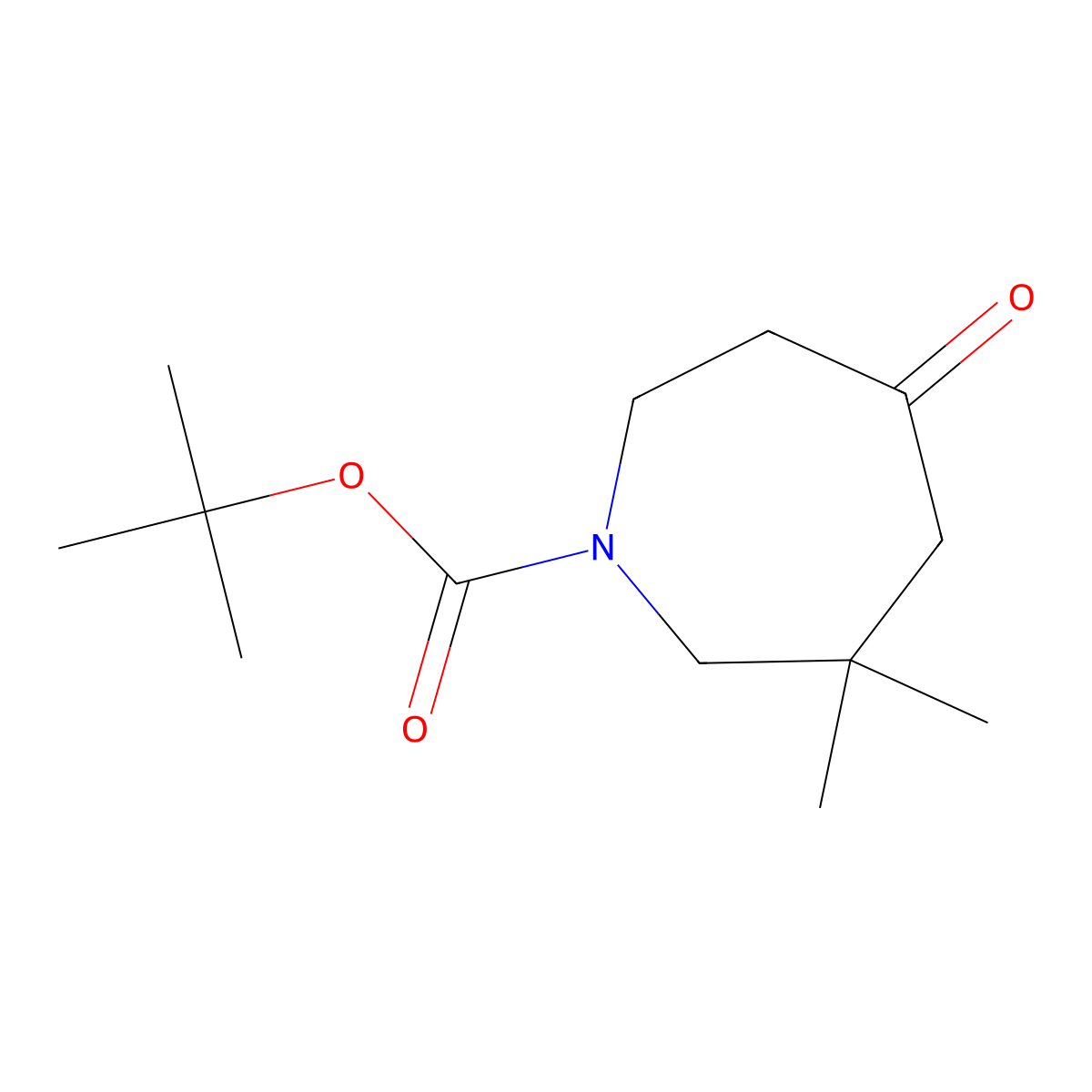 tert-Butyl 3,3-dimethyl-5-oxoazepane-1-carboxylate molecular structure, CAS 2031260-97-4