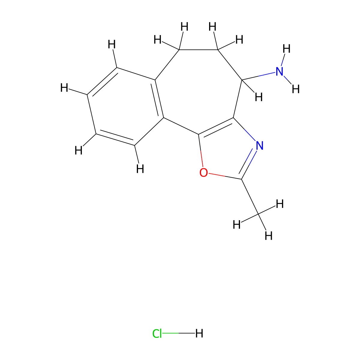 4-Methyl-3-oxa-5-azatricyclo[8.4.0.0,2,6]tetradeca-1(14),2(6),4,10,12-pentaen-7-amine hydrochloride molecular structure, CAS 2031261-07-9