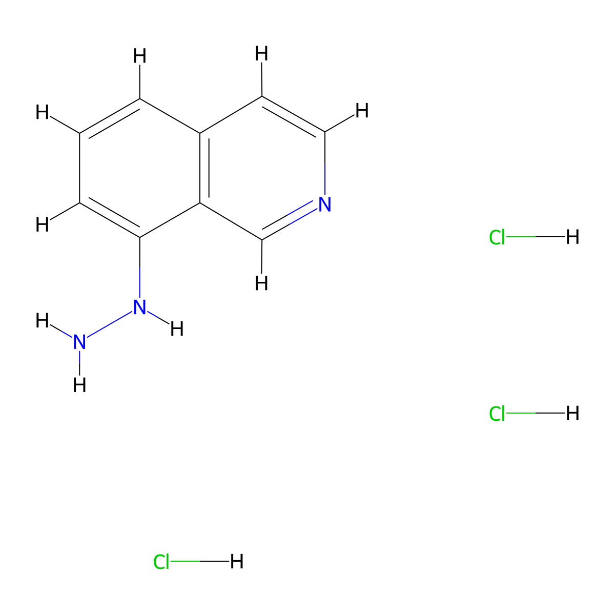 8-Hydrazinylisoquinoline trihydrochloride molecular structure, CAS 2031268-70-7