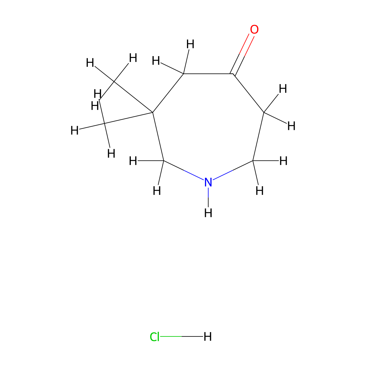 6,6-Dimethylazepan-4-one hydrochloride molecular structure, CAS 2031268-83-2