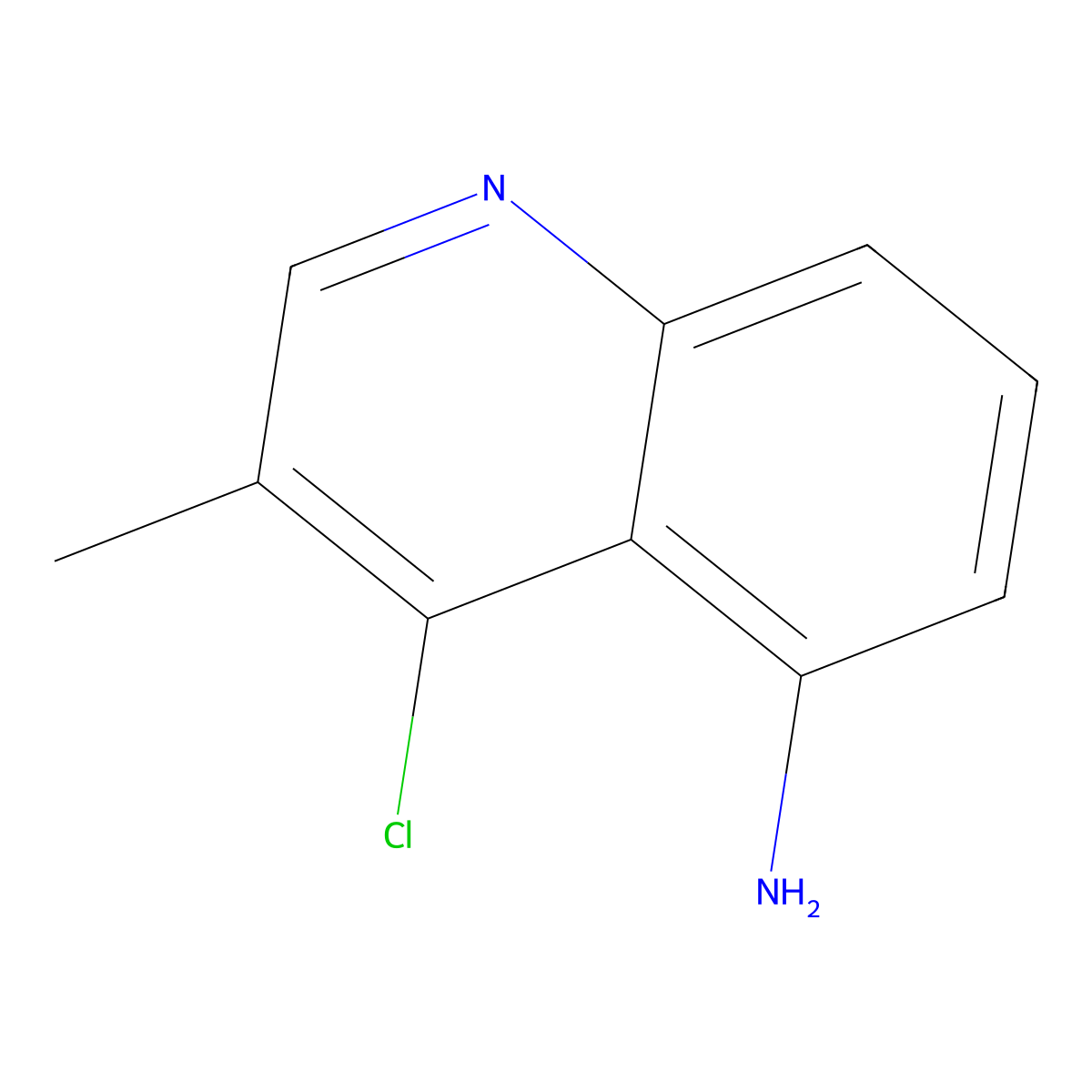 4-Chloro-3-methylquinolin-5-amine molecular structure, CAS 2031268-87-6