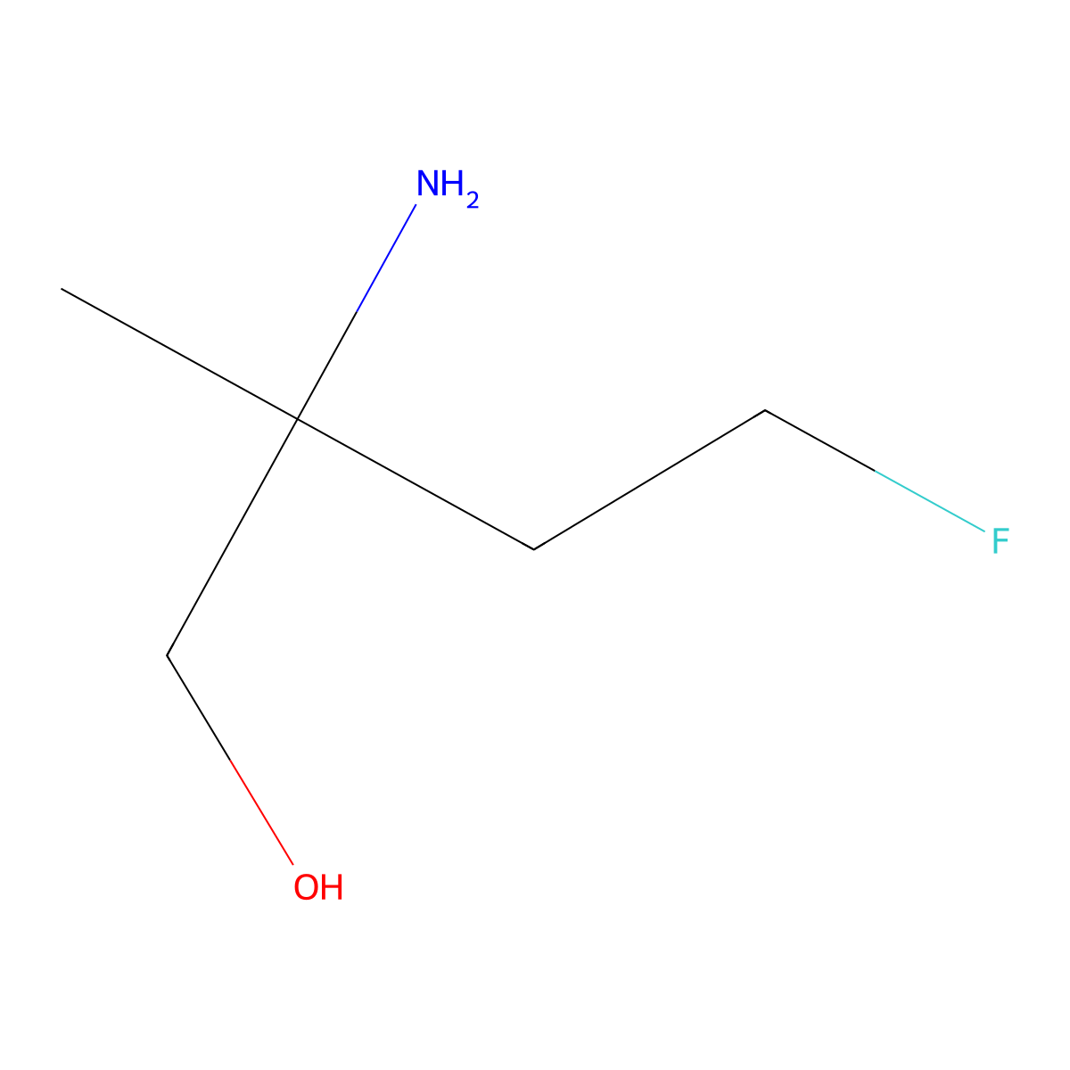 2-Amino-4-fluoro-2-methylbutan-1-ol molecular structure, CAS 2031269-01-7